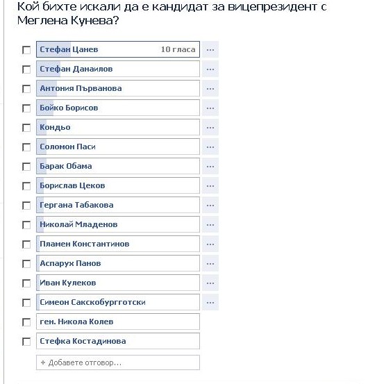 Кунева избира във Фейсбук вицепрезидент