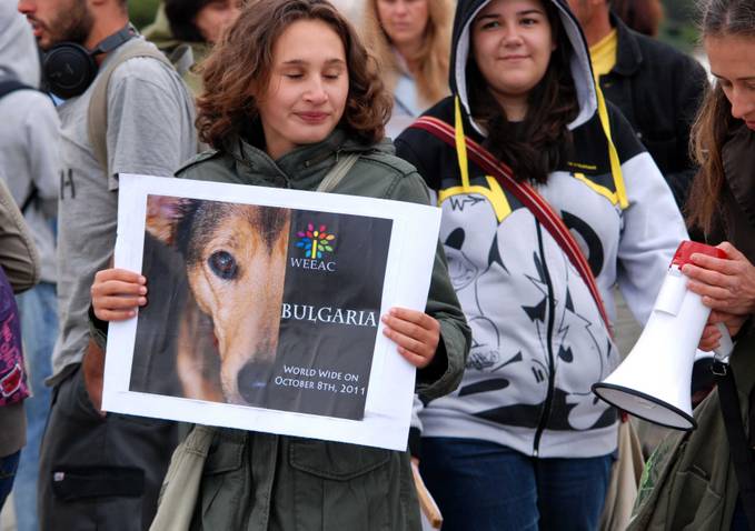 Шествие срещу насилието над животните в София 