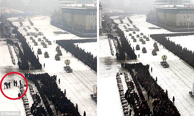 Северна Корея манипулира с фотошоп погребението на Ким Чен-ир