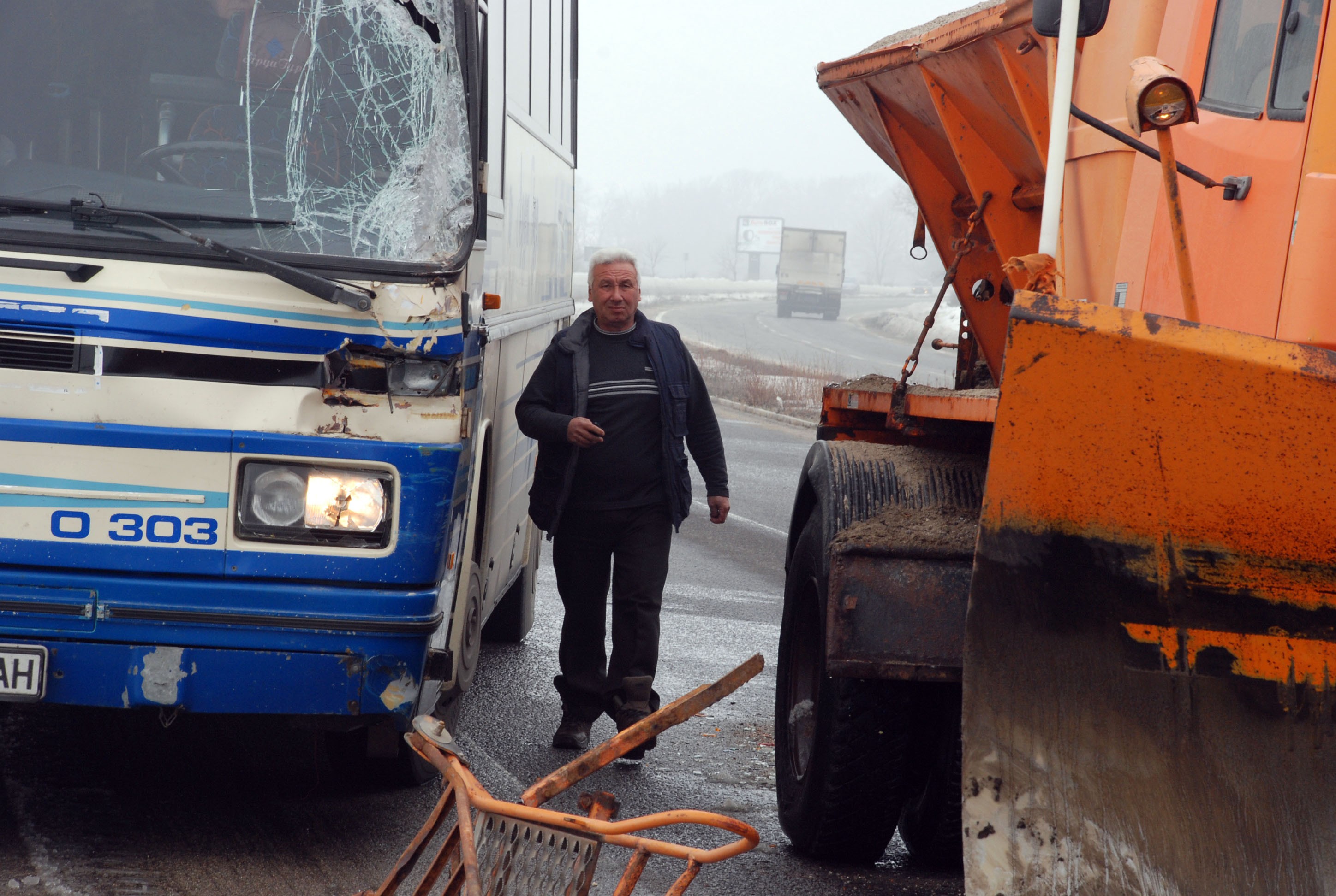 Снегорин нацели автобус в Хасковско