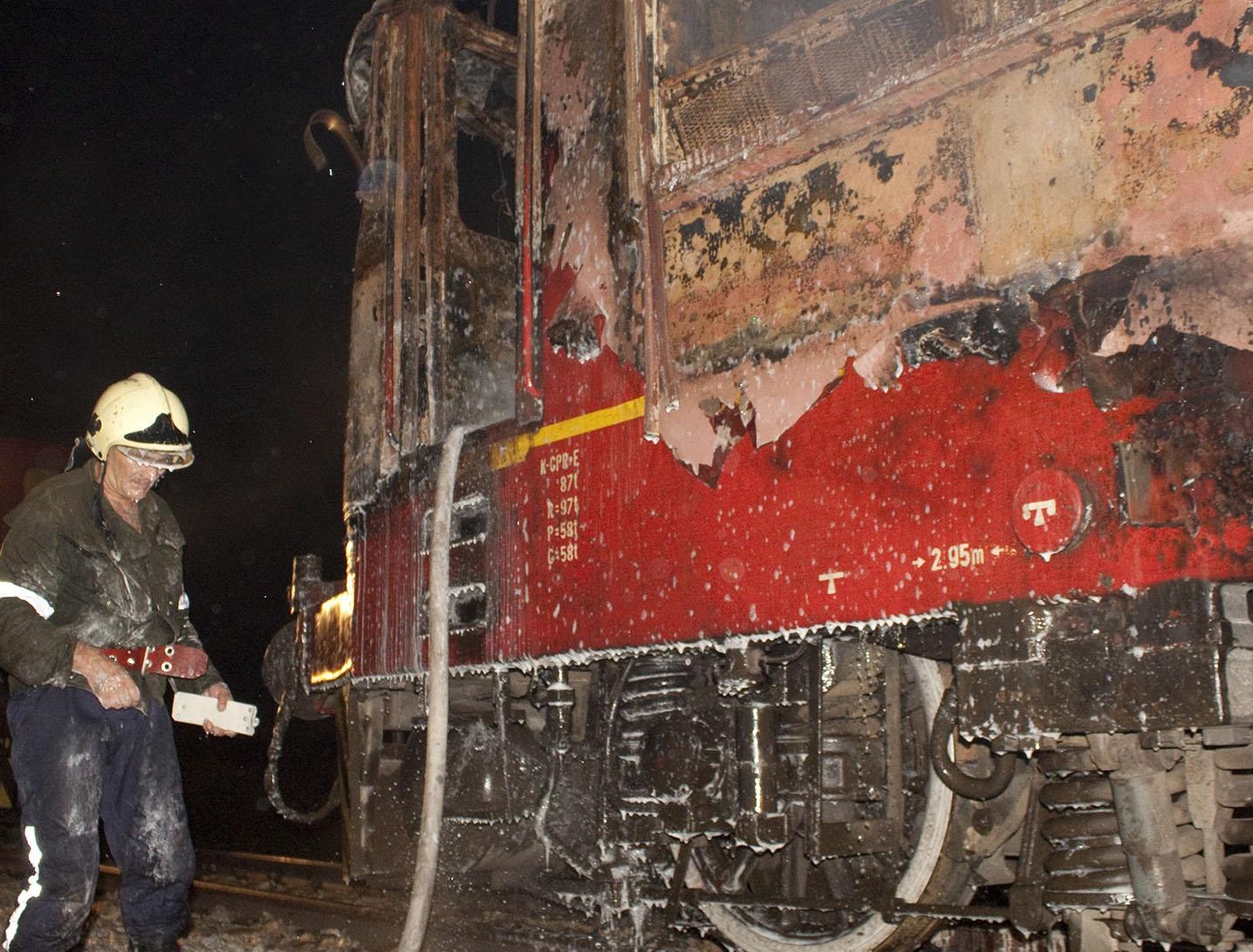Пожар във влака София-Видин 