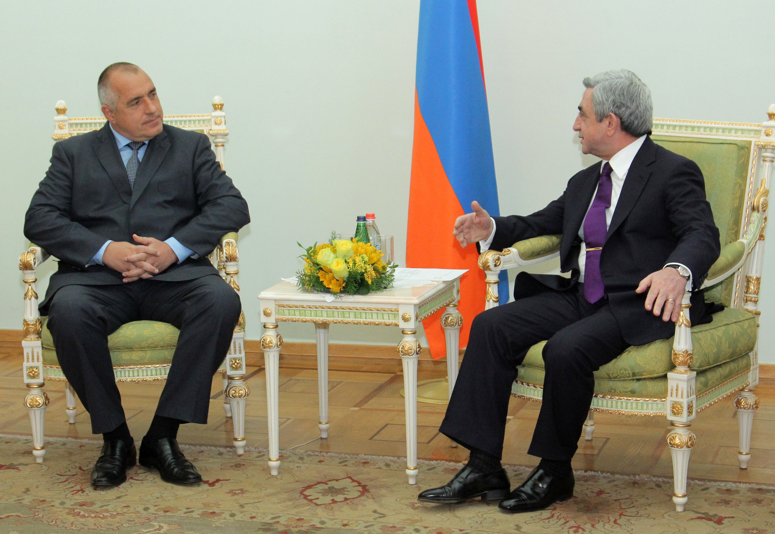 Борисов се срещна с президента на Армения