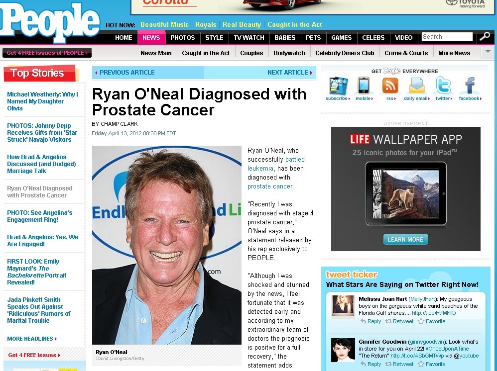 Холивудска звезда призна: Откриха ми рак на простатата