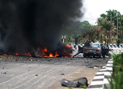 Най-малко 15 взрива разтърсиха град в Нигерия 