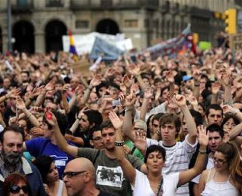 Испанците отново изразиха гнева си срещу икономиите 