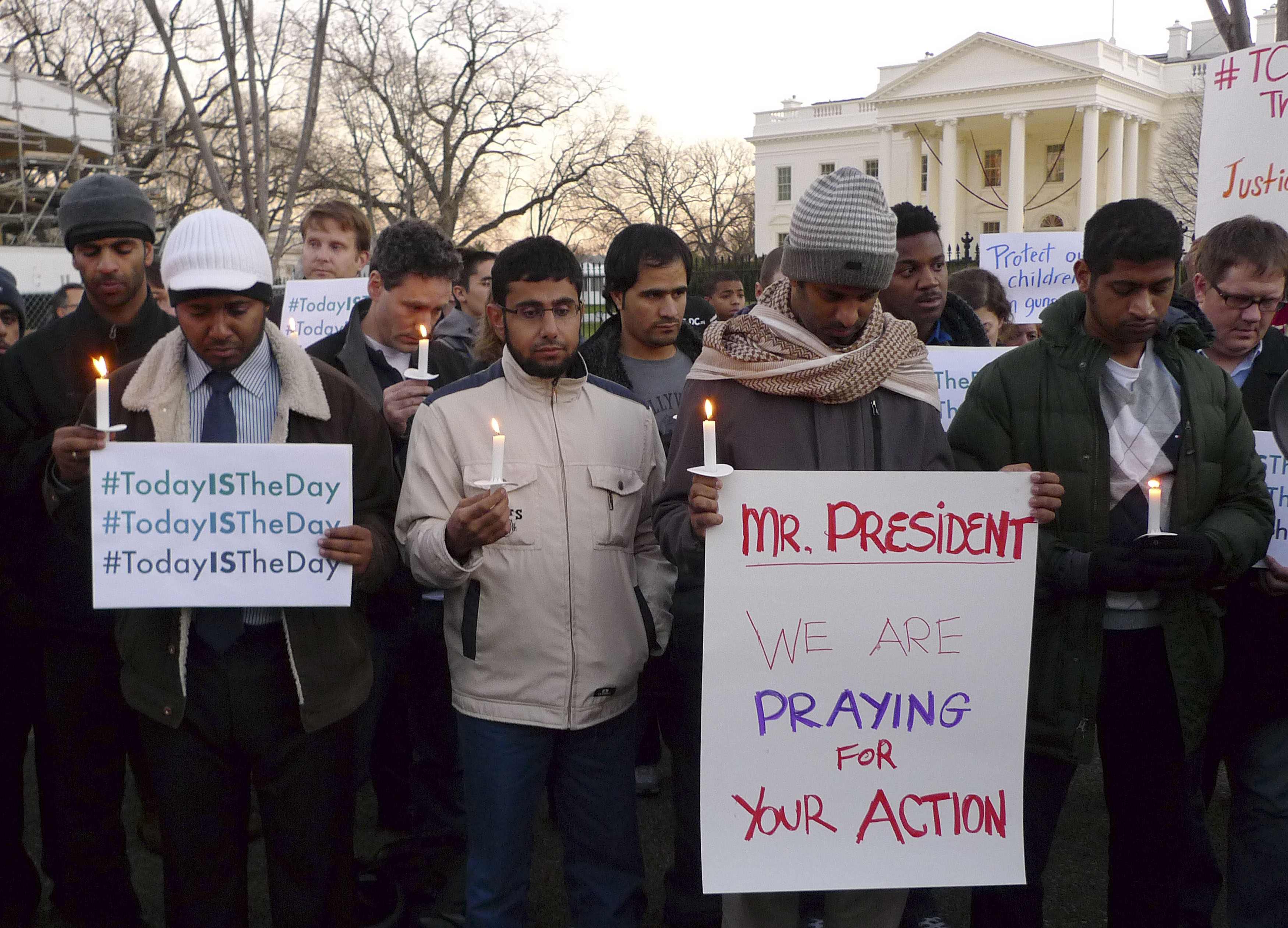 Демонстрация срещу оръжията пред Белия дом