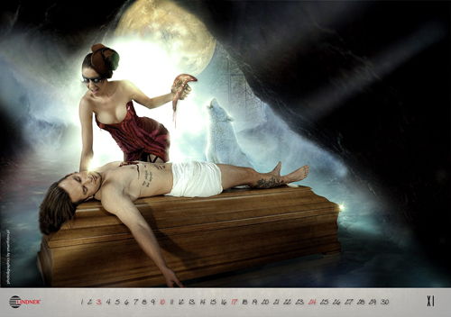 Погребална агенция посреща 2013-а с еротичен календар