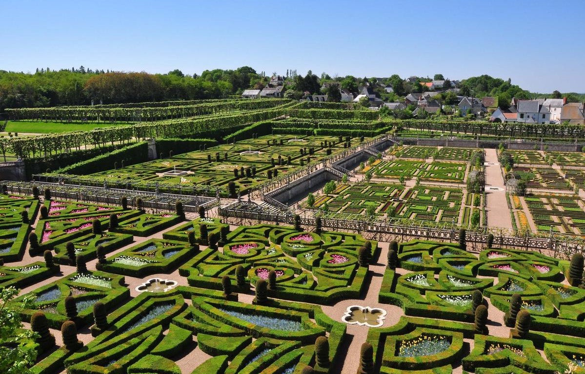 Градините на Шато де Виландри – съвършено великолепие