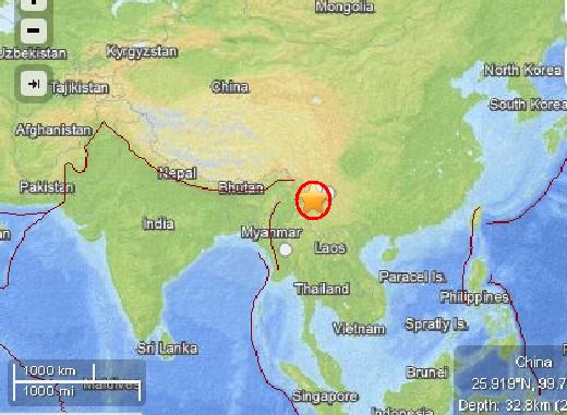 Сгради рухнаха след земетресение в Югозападен Китай