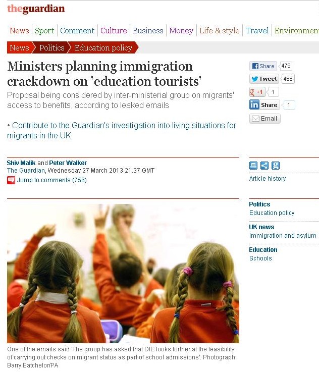 Великобритания готви удар по децата на нелегалните имигранти 
