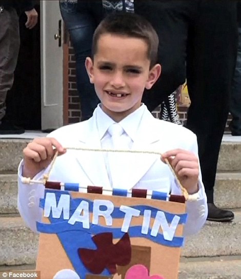 Загиналият 8-годишен Мартин чакал да прегърне баща си на финала в Бостън 