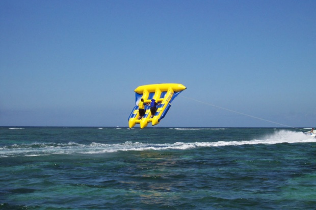 Туристи летят върху риба в Слънчев бряг