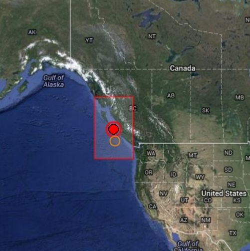 Земетресение с магнитуд 6.4 удари западното крайбрежие на Канада