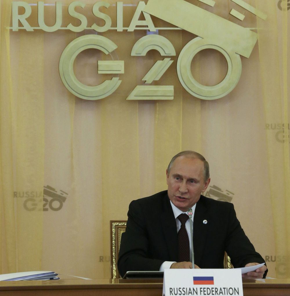 Путин веднага постави ребром въпроса за Сирия пред Г20