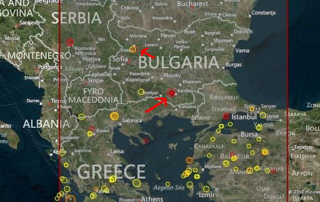 Две земетресения на територията на България