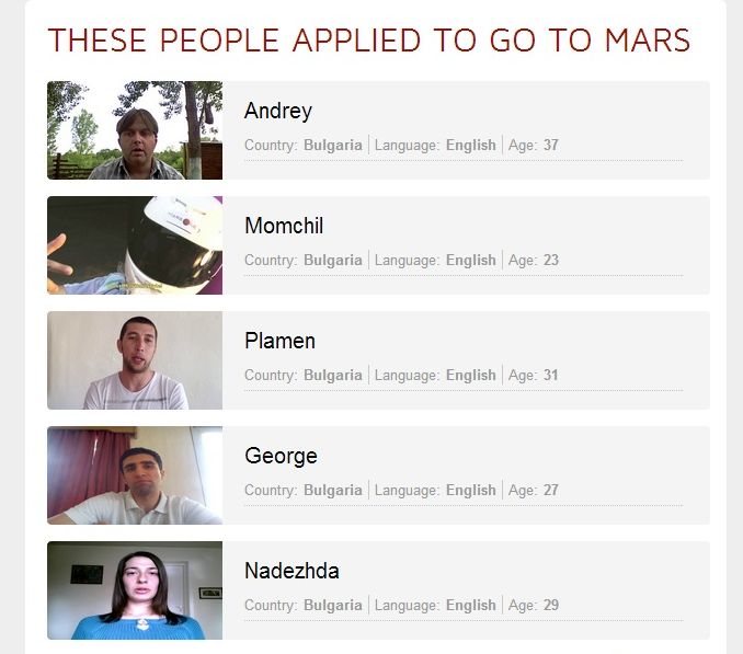 Вижте българите, които искат да се преселят на Марс