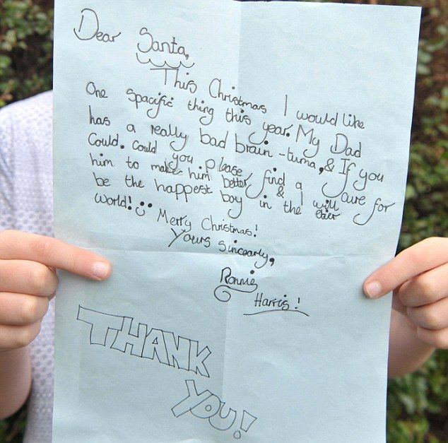 Момче пише до Дядо Коледа: Моля те, излекувай тате от рака!