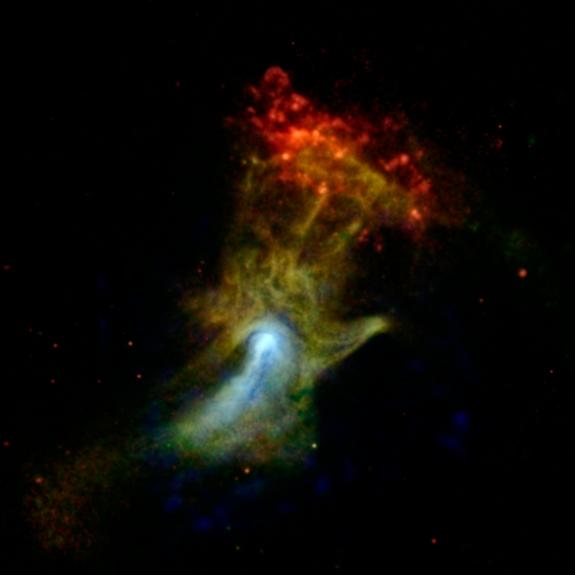 Ръката на Бог бе заснета от космически телескоп