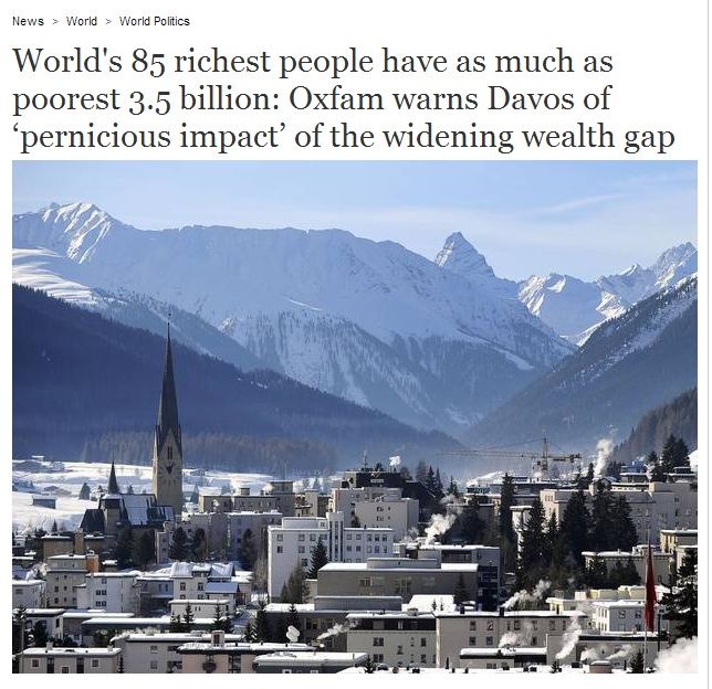 85-те най-богати в света имат колкото 3.5-те милиарда бедни 