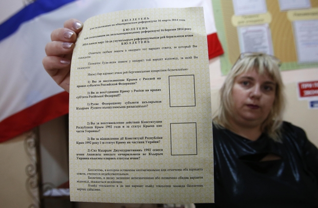 Вижте черно-бялата визия за референдума в Крим