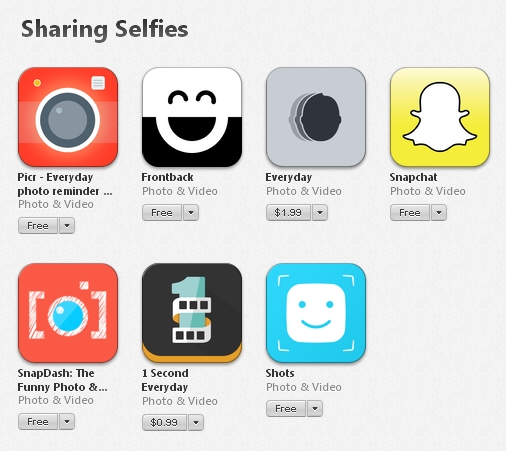 Apple посвети раздел в iTunes на selfie-тата
