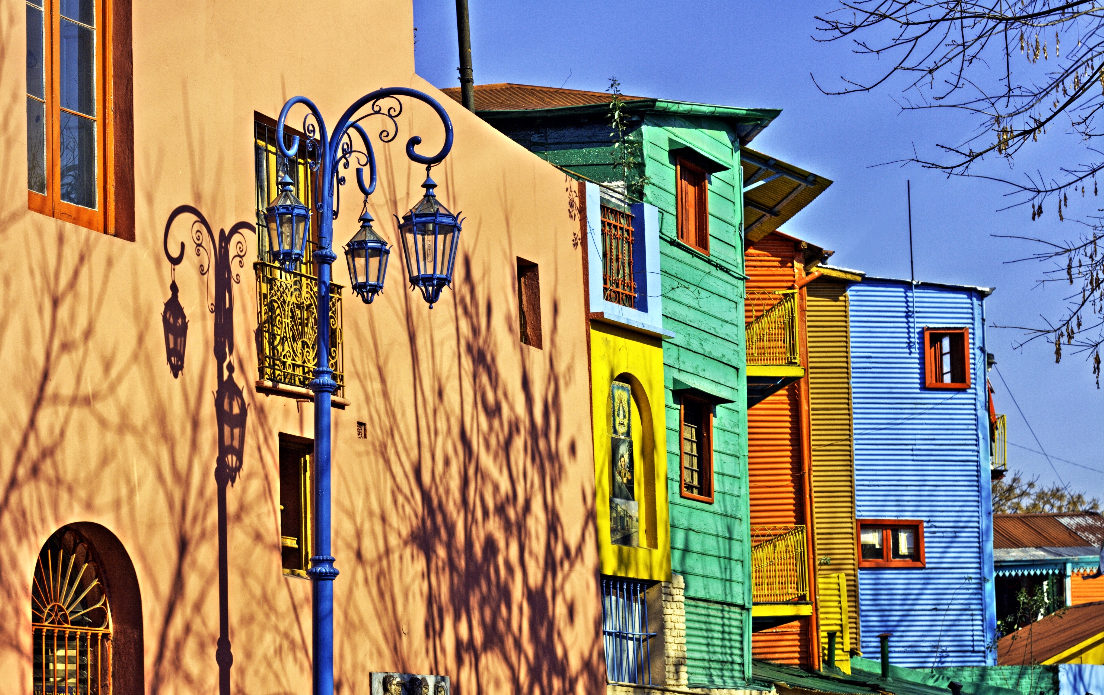 Цветният квартал Ла Бока в Буенос Айрес 