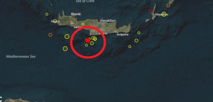 Пак земетресение. Този път 3,5 в Крит