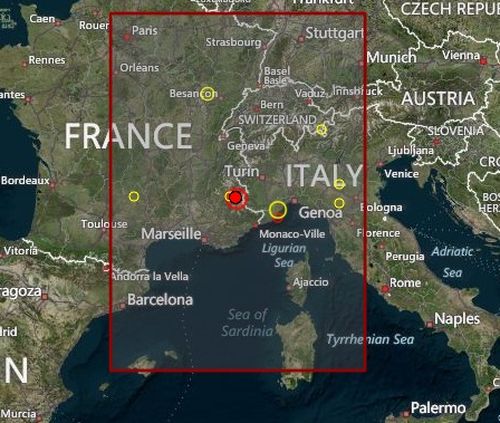 Трус с магнитуд 5 разлюля югоизточната част на Франция 