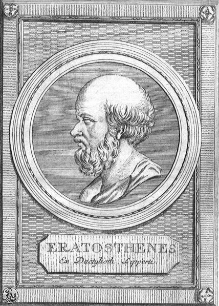 19.6.240 г.пр.Хр.: Гръцкият учен Ератостен Киренски първи в света изчислява радиуса на Земята