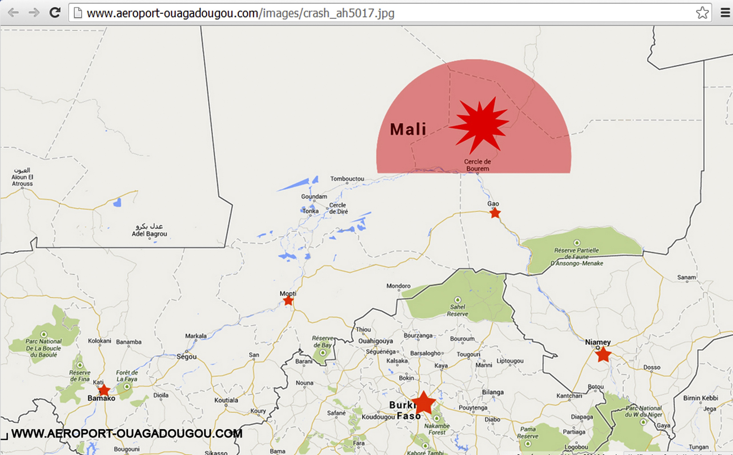 Алжирският самолет е паднал над Мали (ВИДЕО)