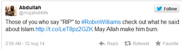 Активисти на „Ислямска държава“ се обясниха в любов на покойния Робин Уилямс
