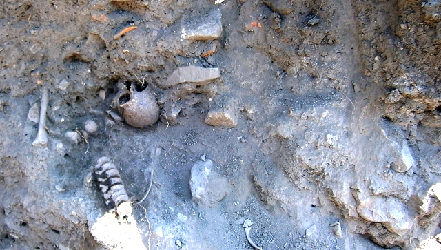 Осеяха гробище с човешки кости 