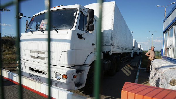 РИА Новости: Първите камиони от хуманитарния конвой се връщат в Русия