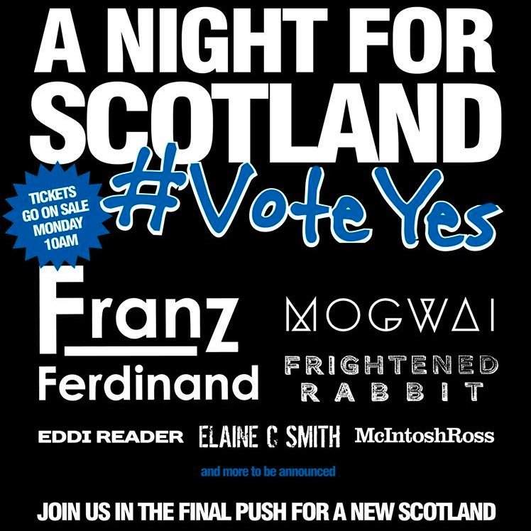 Шотландски банди призоваха за „Да” на референдума за независимост 