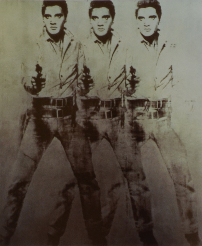 Продават на търг легендарния „Троен Елвис” на Анди Уорхол
