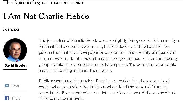 „Ню Йорк таймс” попиля „Шарли ебдо”