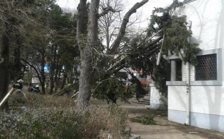 Ураганът подхвърли гараж във въздуха в Бургас (СНИМКИ)