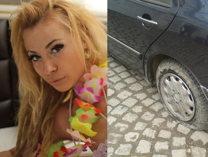 Анастасия пропищя: Нарязаха ми гумите!