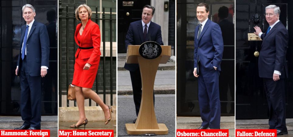 Камерън запазва четирима ключови министри 