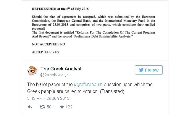 Гърците са озадачени от въпроса със 74 думи на референдума (СНИМКИ/ВИДЕО)