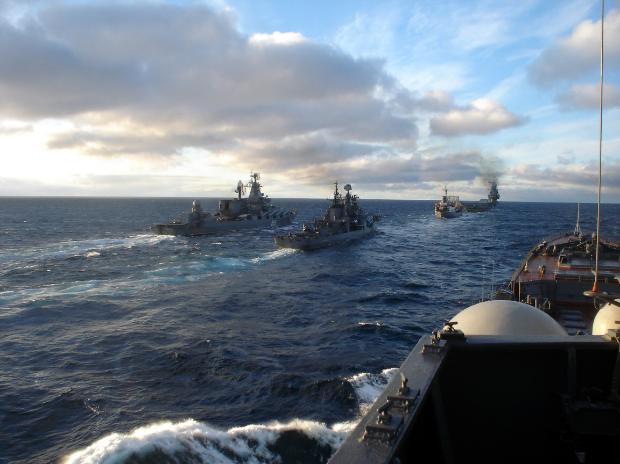 Москва тренира флота си край бреговете на Сирия