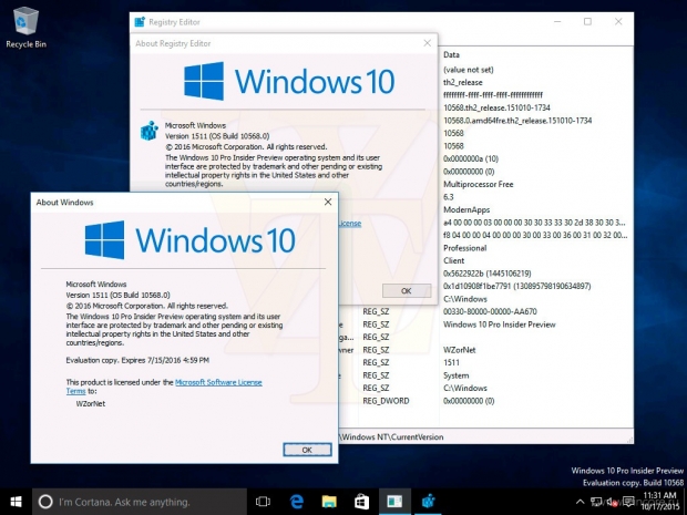 Появи се неофициалната ОС Windows 10 build 10568