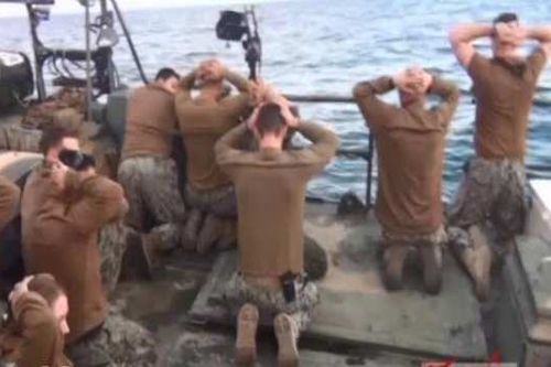 Ето как иранските моряци накараха морските пехотинци да стоят на колене (ВИДЕО)  