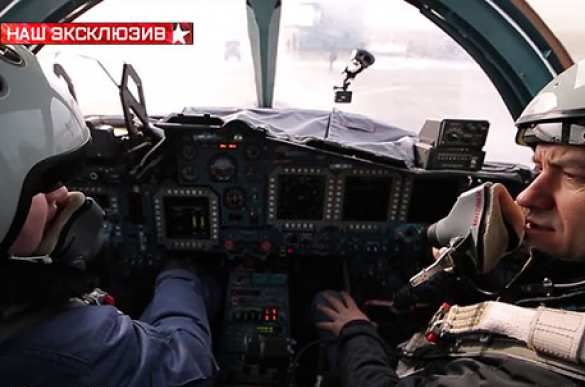 Ексклузивни кадри от кабината на най-новия Су-34 (ВИДЕО) 
