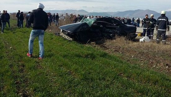 С два трупа в черно БМВ завърши нелегална гонка на летище &quot;Бършен&quot; (СНИМКИ)