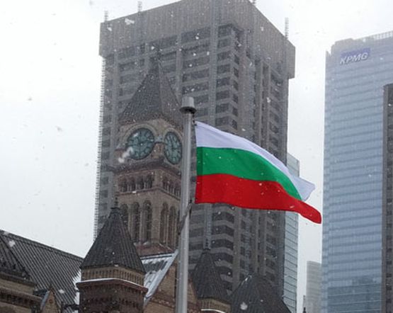 За първи път! Вдигнаха българския флаг в Торонто за 3 март (ВИДЕО)