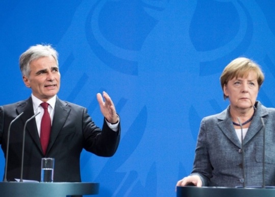 Австрийският канцлер се сопна на Меркел