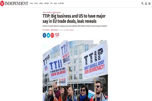The Independent: Големият бизнес и САЩ ще имат думата в търговските сделки на ЕС