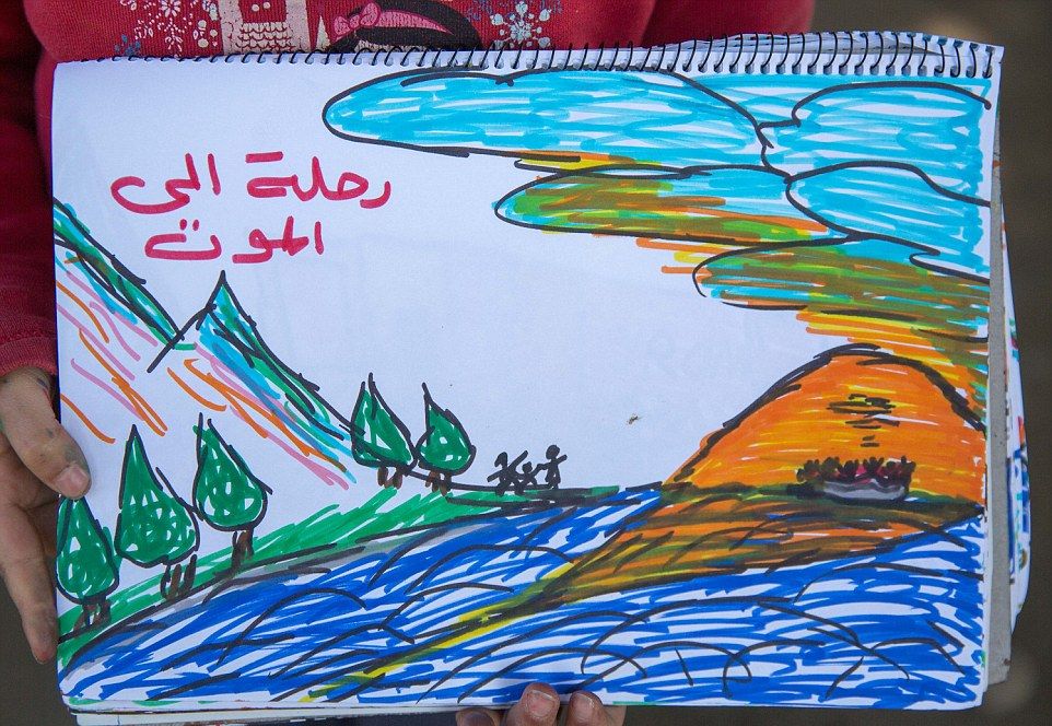 Осемгодишно сирийче разказа в рисунки как се е спасило от ада на ДАЕШ (СНИМКИ)  