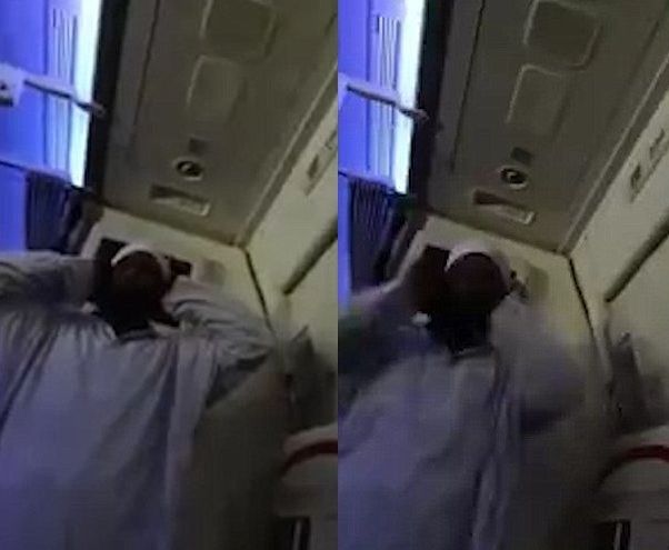 Мюсюлманин вся ужас в пътници на самолет, крещейки „Аллах Акбар” (ВИДЕО) 